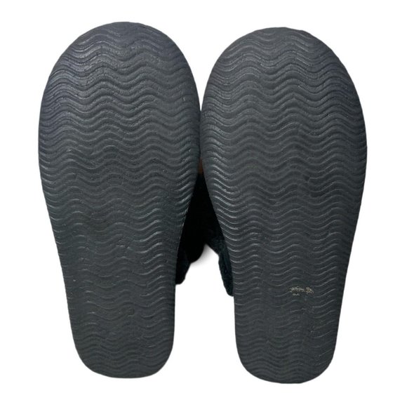 American Eagle Womens 9 Boots Black Suede Pull On Shearling Style Faux Fur Lined - Picture 8 of 8